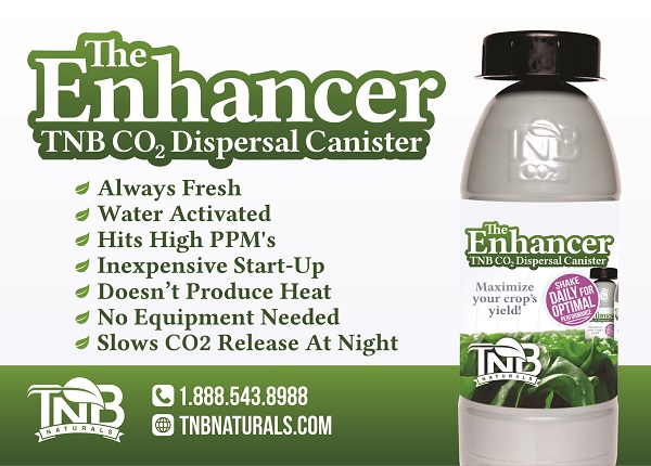 Hydroponic Oxygen TNB Natural CO2 Enhancer Dispersal Canister 